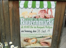 Bauernmarkt in Wallgau am 06.09.2015 Plakat
