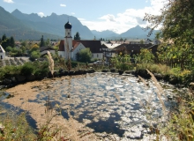 Teich Weiher an der Sonnleiten in Wallgau