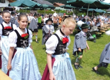 Parkfest des Trachtenvereins d'Simetsbergler und der Musikkapelle Wallgau am 03.07.2016