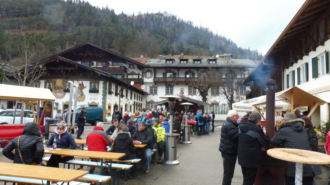 Schneefest des Wallgauer Skiclubs am 27.12.2016 auf dem Dorfplatz