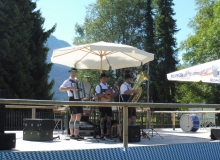 Parkfest am 13.08.2017 in Wallgau. Es spielen die 3-einigen Musikanten