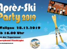 Apres Ski Dorfplatz Wallgau am 28.12.2019