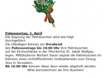 2020-04-05-Palmsonntag Buschen in Kirche