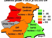 Inzidenz-Isartal-Mittenwald-Kruen-Wallgau-Alpenwelt-Karwendel-10.09.2021