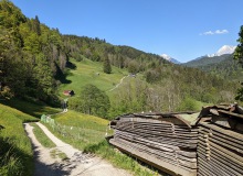 Von Hintergraseck Richtung Karwendelgebirge