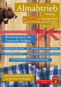 Wallgauer Almabtrieb 09.09.2017